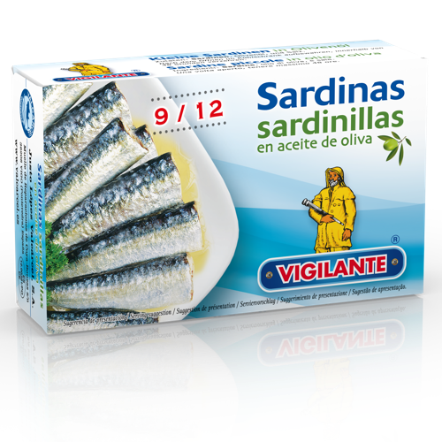 Sardinillas en aceite de oliva 9/12 Vigilante