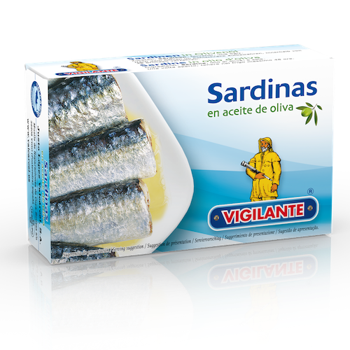 Sardinas en aceite de oliva Vigilante