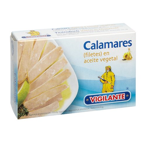 Calamares filetes en aceite vegetal Vigilante