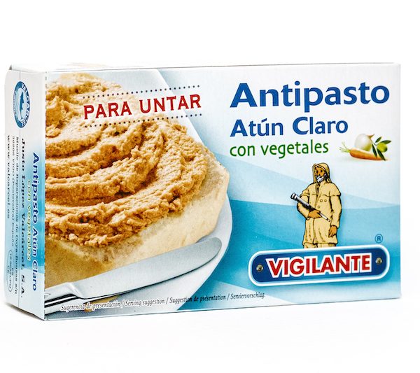 Antipasto Atún claro con vegetales Vigilante (PVP 12 latas)