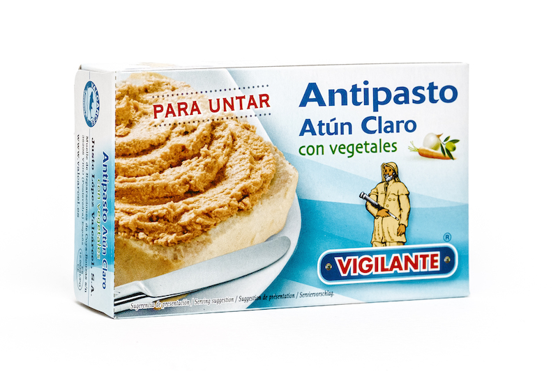 Antipasto Atún claro con vegetales Vigilante (PVP 12 latas)
