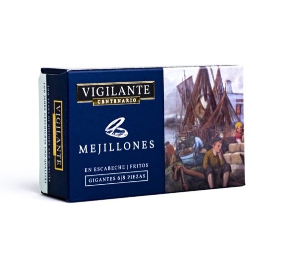 Mejillones en escabeche 6/8 Vigilante Centenario (PVP 12 latas)
