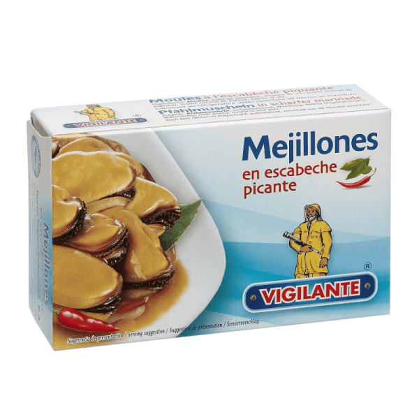 Mejillones en escabeche picante Vigilante